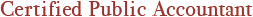 Certified Public Accountant  